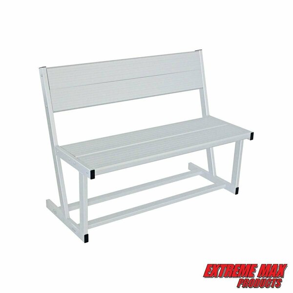 Extreme Max Extreme Max 3006.6641 Universal Aluminum Dock and Patio Bench 3006.6641